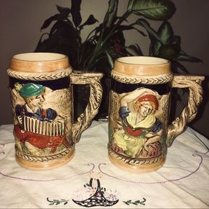 Vintage Arnart Beer Stein Tankards Mugs Japan KW/G Star mark